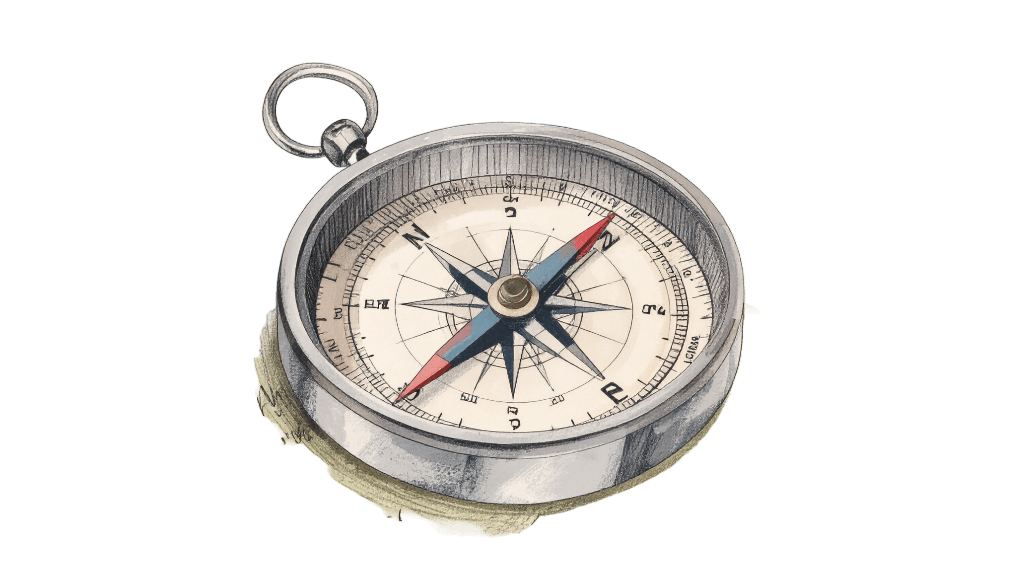 Illustration of a compass to signify the 4 types of senior living facilities.